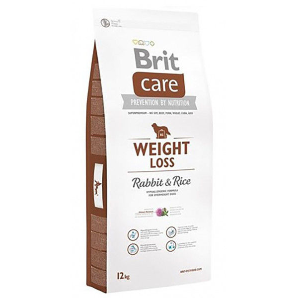 Brit Care 12 Kg Weight Loss Rabbit & Rice | Köpek Diyet Light Kuru Mama