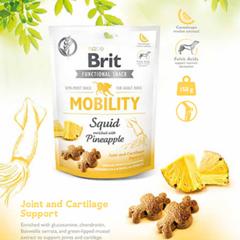 Brit Care 150 Gr Dog Functional Snack Mobility Kalamar | Köpek Atıştırmalık Ödül Maması