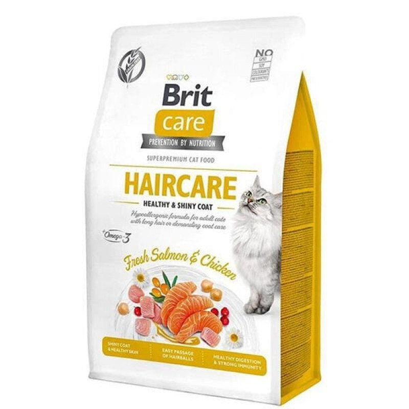 Brit Care 2 Kg Cat Grain-Free Haircare Healthy and Shiny Coat | Yetişkin Kuru Kedi Maması Brit Care 2 Kg Cat Grain-Free Haircare Healthy and Shiny Coat | Yetişkin Kuru Kedi Maması