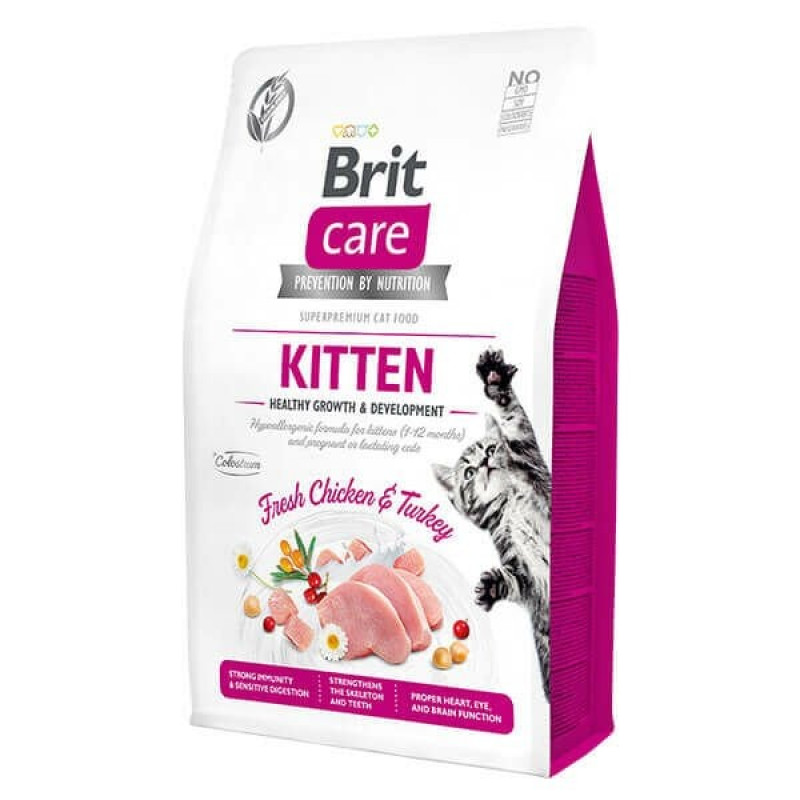 Brit Care 2 Kg Cat Grain-Free Kitten Healthy Growth and Development Fresh Chicken & Turkey | Tahılsız Kuru Kedi Maması Brit Care 2 Kg Cat Grain-Free Kitten Healthy Growth and Development Fresh Chicken & Turkey | Tahılsız Kuru Kedi Maması