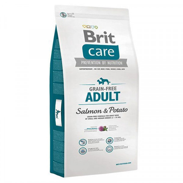 Brit Care 3 Kg Grain-Free Adult Salmon & Potato | Tahılsız Köpek Kuru Maması