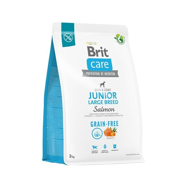 Brit Care 3 Kg Grain-Free Junior Large Breed Salmon & Potato | Yavru Köpek Kuru Maması