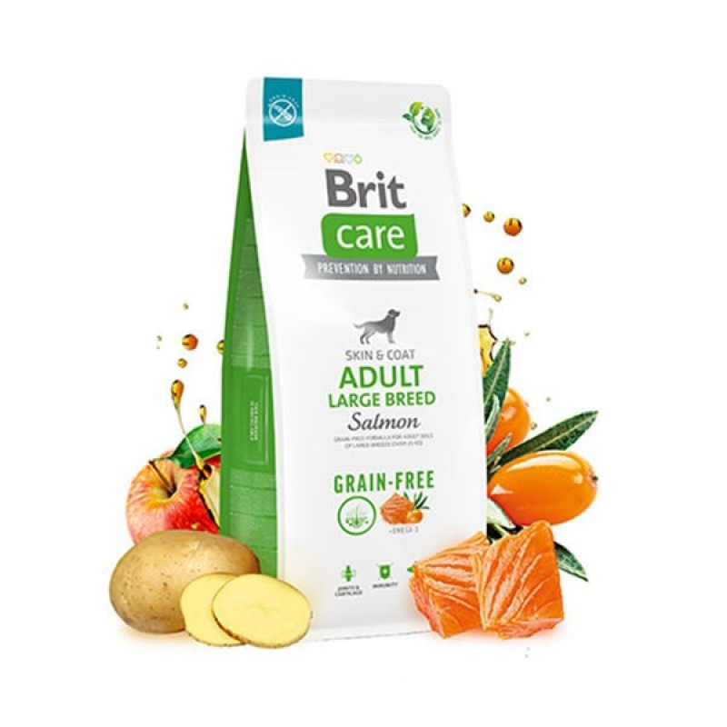 Brit Care 3 Kg Grain-Free Large Breed Somon ve Patates | Tahılsız Köpek Kuru Maması