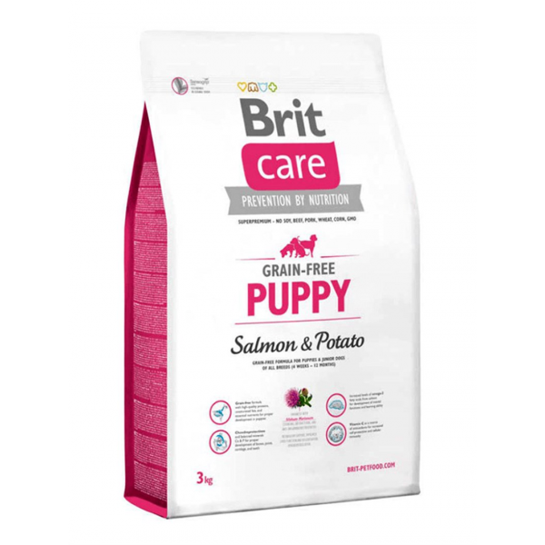 Brit Care 3 Kg Grain-Free Puppy Salmon & Potato | Yavru Köpek Kuru Maması