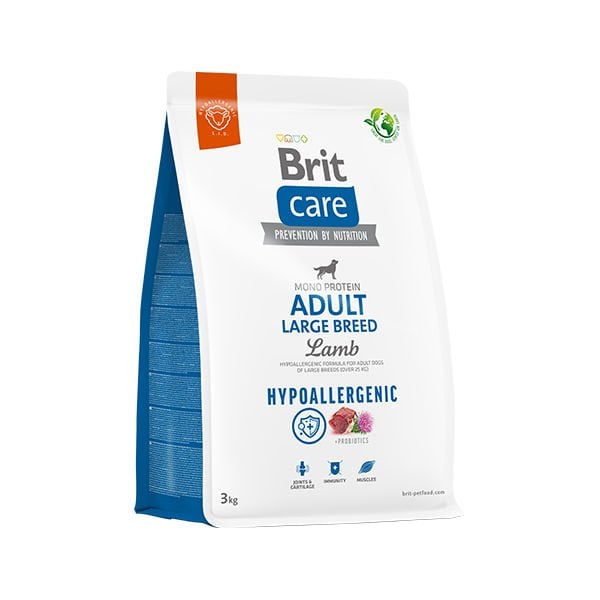 Brit Care 3 kg Hypoallergenic Adult Large Breed Kuzu | Yetişkin Köpek Kuru Maması