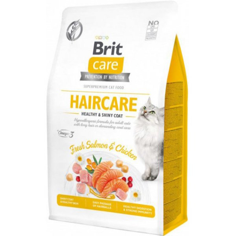 Brit Care 400 Gr Hipoalerjenik Haircare Tavuk ve Somonlu Tahılsız | Tahılsız Kuru Kedi Maması Brit Care 400 Gr Hipoalerjenik Haircare Tavuk ve Somonlu Tahılsız | Tahılsız Kuru Kedi Maması
