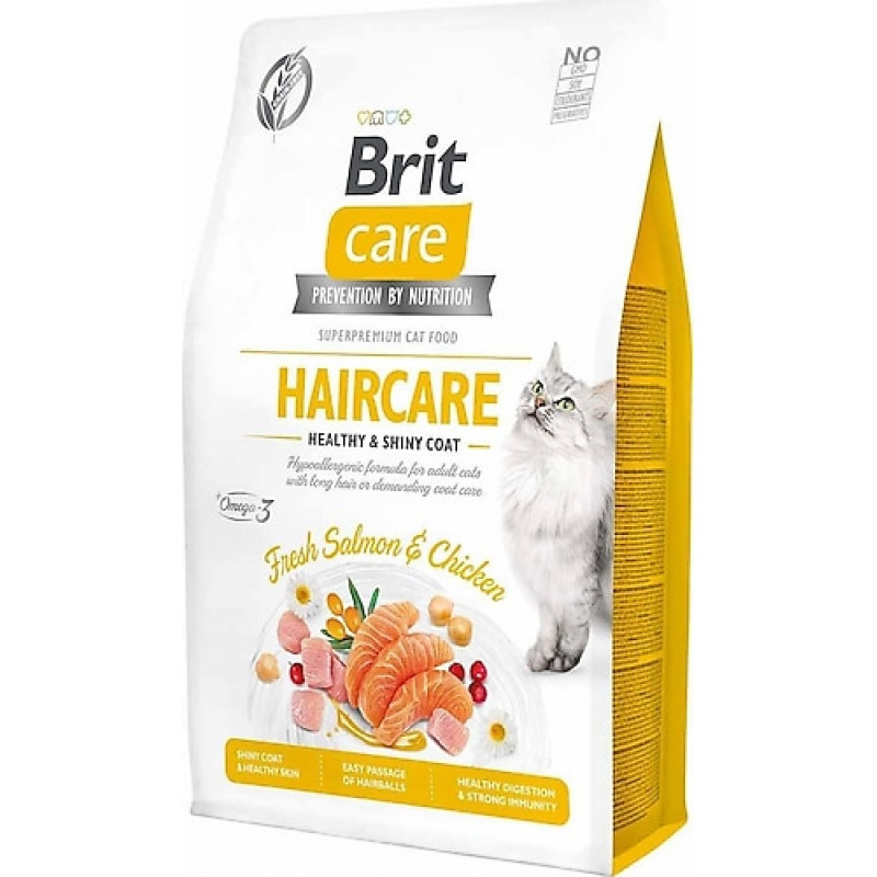 Brit Care 7 Kg Haircare Healthy & Shiny Coat Adult Taze Somon ve Tavuk | Yetişkin Kuru Kedi Maması Brit Care 7 Kg Haircare Healthy & Shiny Coat Adult Taze Somon ve Tavuk | Yetişkin Kuru Kedi Maması