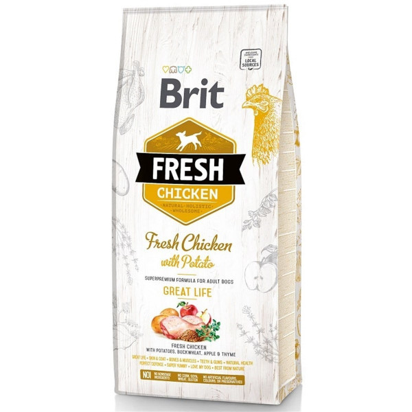 Brit Fresh 2.5 Kg Tavuk ve Patatesli Yetişkin | Yetişkin Köpek Kuru Maması