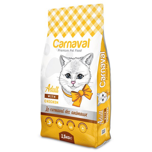 Carnaval 1.5 Kg Premium Cat Adult Tavuklu Yetişkin | Yetişkin Kuru Kedi Maması
