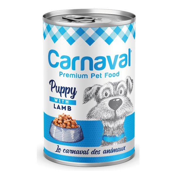 Carnaval 400 Gr Premium Dog Kuzu Etli Yavru | Tavru Köpek Konservesi