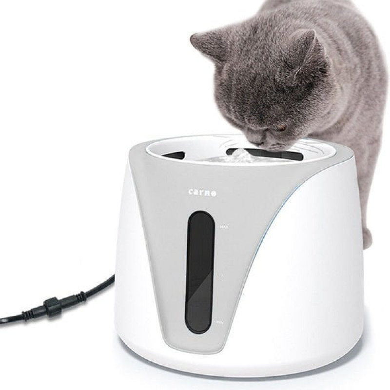 Carno 2 Lt Otomatik Suluk Beyaz Gri 19x19x15,5 Cm | Otomatik Mama Ve Su Kabı Carno 2 Lt Otomatik Suluk Beyaz Gri 19x19x15,5 Cm | Otomatik Mama Ve Su Kabı