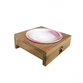 200 Ml Ahşap Sehpalı Tekli Seramik Mama ve Su Kabı Pembe | Seramik Mama Ve Su Kabı 200 Ml Ahşap Sehpalı Tekli Seramik Mama ve Su Kabı Pembe | Seramik Mama Ve Su Kabı