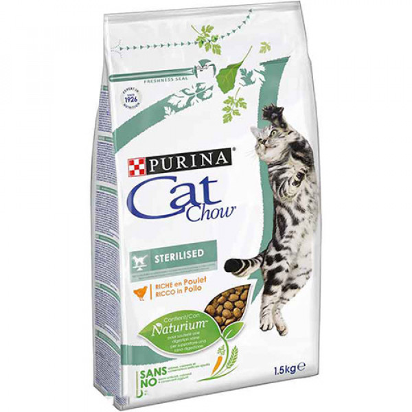 Cat Chow 15 Kg Kısırlaştırılmış Tavuklu | Kısırlaştırılmış Kedi Maması