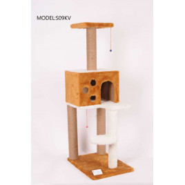 124 Cm Kare Evli Merdivenli Kedi Tırmalama Kahve | Tırmalama Tahtalı Kedi Evi 124 Cm Kare Evli Merdivenli Kedi Tırmalama Kahve | Tırmalama Tahtalı Kedi Evi