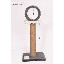 78 Cm Kalın Çemberli Kedi Tırmalama Gri | Platformlu Kedi Tırmalama Tahtası 78 Cm Kalın Çemberli Kedi Tırmalama Gri | Platformlu Kedi Tırmalama Tahtası