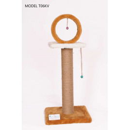 78 Cm Kalın Çemberli Kedi Tırmalama Kahve | Çubuk Kedi Tırmalama Tahtası