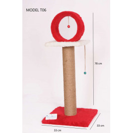 78 Cm Kalın Çemberli Kedi Tırmalama Kırmızı | Kedi Tırmalama Tahtası 78 Cm Kalın Çemberli Kedi Tırmalama Kırmızı | Kedi Tırmalama Tahtası