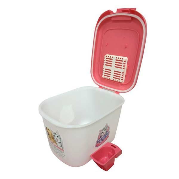 Catidea 10-12 Kg Krem | Kedi Maması Saklama Kabı