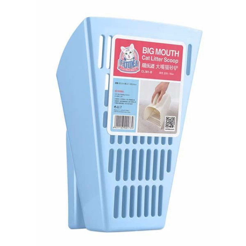 Catidea Geniş Ağızlı Kum Küreği Mavi | Kedi Tuvalet Küreği Catidea Geniş Ağızlı Kum Küreği Mavi | Kedi Tuvalet Küreği