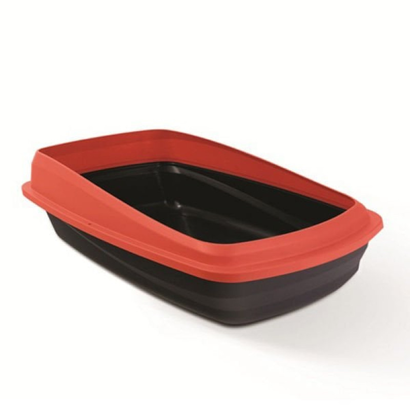 Cat Love 43x57x19 Cm Kırmızı | Açık Kedi Tuvaleti Cat Love 43x57x19 Cm Kırmızı | Açık Kedi Tuvaleti