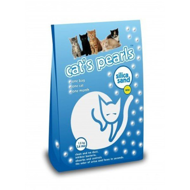 Cats Pearls 1.6 Kg Silika Kristal Kedi Kumu 3.8 Lt | Silika Kristal Kedi Kumu