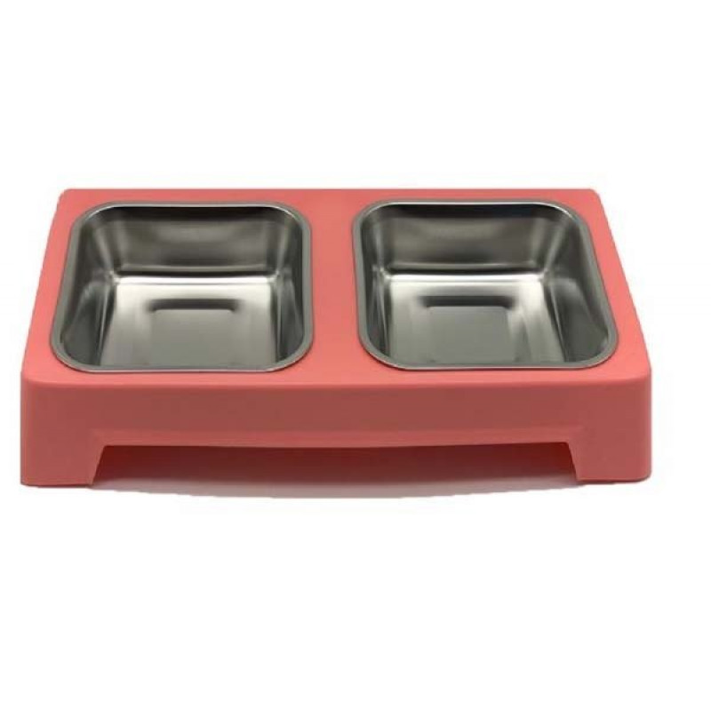 Catdoglife Niew Design Kare İkili Mama Kabı | İkili Mama Ve Su Kabı Catdoglife Niew Design Kare İkili Mama Kabı | İkili Mama Ve Su Kabı