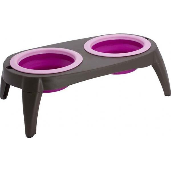 Catdoglife Portatif Silikon Su Ve Mama Kabı | İkili Mama Ve Su Kabı