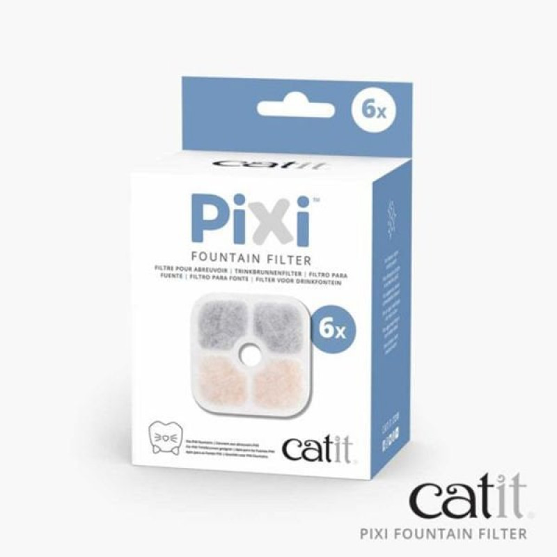 Catit 6'lı Pixie 43721 Otomatik Su Kabı Yedek Kartuşu | Kedi Aksesuarı Catit 6'lı Pixie 43721 Otomatik Su Kabı Yedek Kartuşu | Kedi Aksesuarı