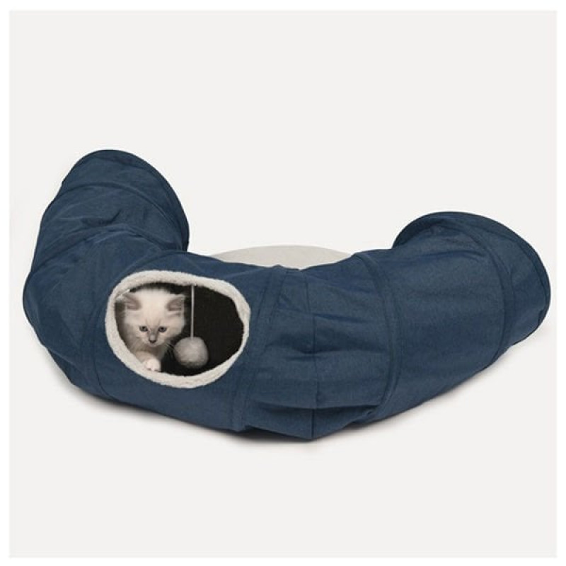 Catit 97x28 Cm Vesper Kedi Tüneli Mavi | Kedi Oyun Tüneli