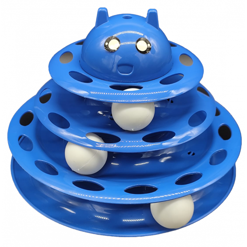 Catlife 3 Katlı Plastik Kedi Oyuncağı Renkli 25x18 Cm