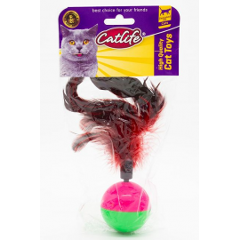 Catlife Tüylü 16 Cm Hacıyatmaz Kedi Oyuncağı Renkli