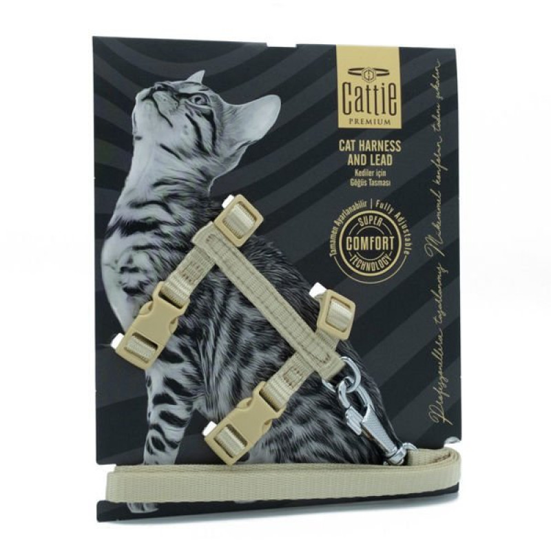 Cattie 1x25-40 Cm Göğüs ve Gezdirme Tasma Takımı Haki | Kedi Gezdirme Tasması Cattie 1x25-40 Cm Göğüs ve Gezdirme Tasma Takımı Haki | Kedi Gezdirme Tasması