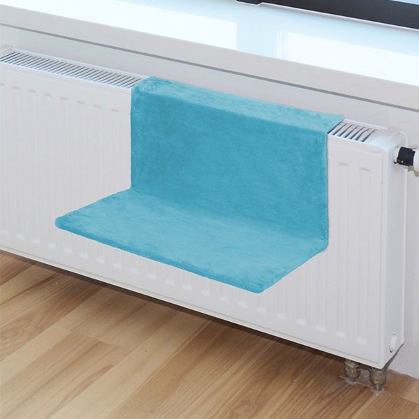Cattie 45x35 Cm Therma Petek Askılı Düz Yatak Turkuaz | Kalorifer Kedi Yatağı