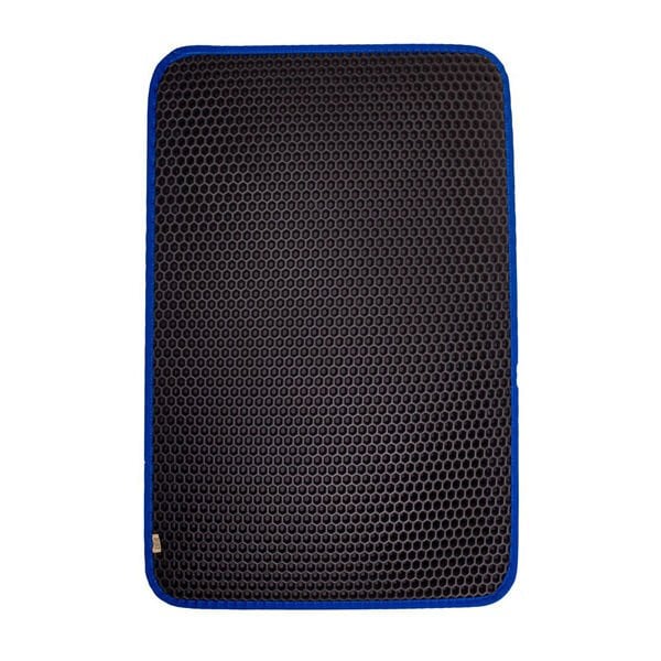 Cattie 50x75 Cm Altıgen Model Kum Toplayıcı Fonksiyonel Paspas Large Mavi | Kedi Tuvalet Paspası