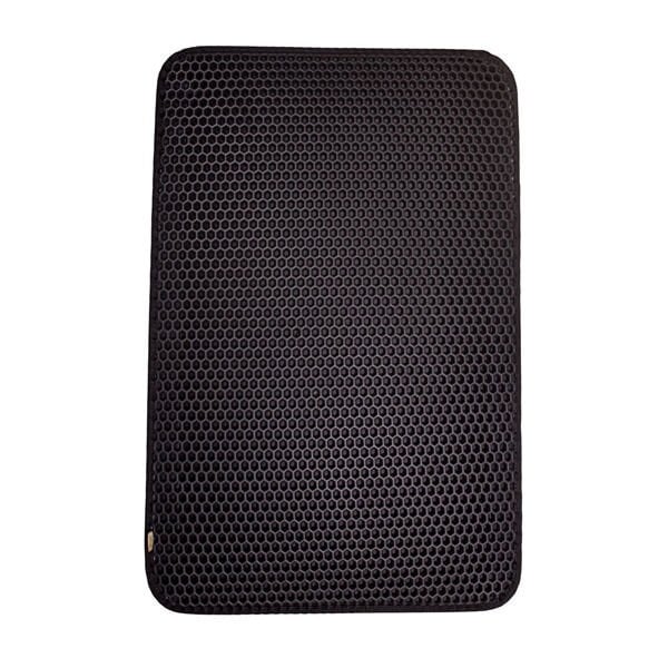 Cattie 50x75 Cm Altıgen Model Kum Toplayıcı Fonksiyonel Paspas Large Siyah | Kedi Tuvalet Paspası