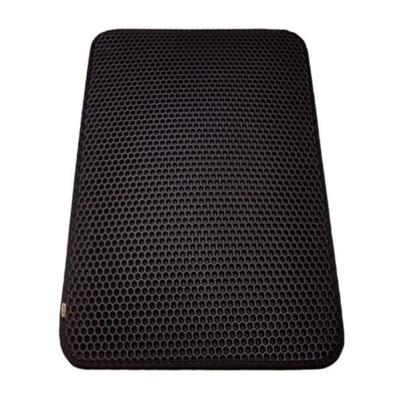Cattie 50x75 Cm Altıgen Model Kum Toplayıcı Fonksiyonel Paspas Large Siyah | Kedi Tuvalet Paspası