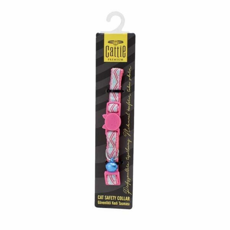 Cattie Desenli Kedi Boyun Tasması Pembe 1x15-25 Cm | Kedi Boyun Tasması Cattie Desenli Kedi Boyun Tasması Pembe 1x15-25 Cm | Kedi Boyun Tasması