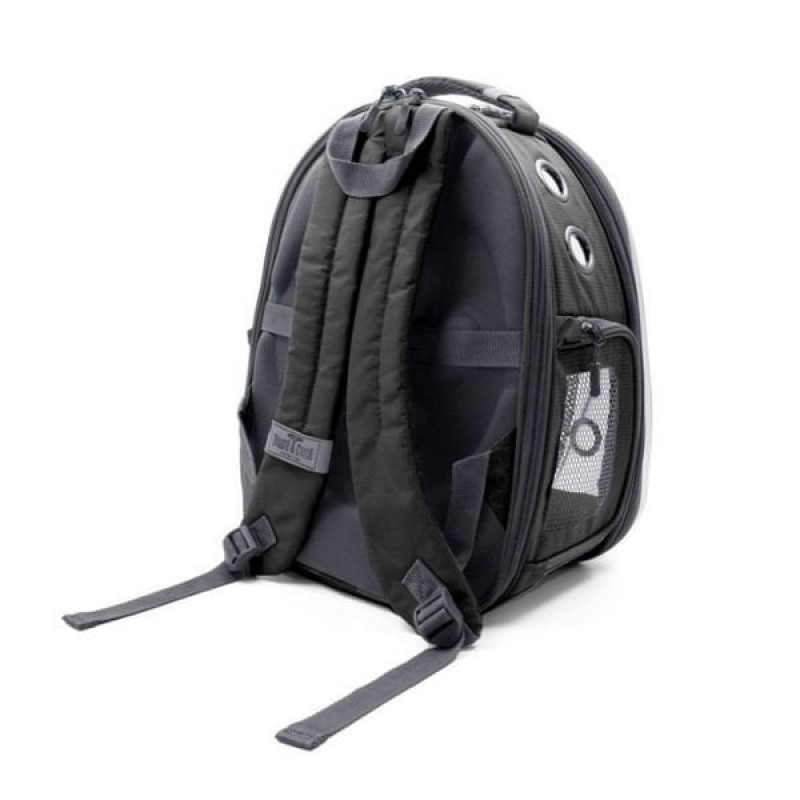 Cattie Fileli Kedi ve Küçük Irk Köpek Taşıma Sırt Çantası Gri 25x60x40 Cm | Kedi Taşıma Çantası