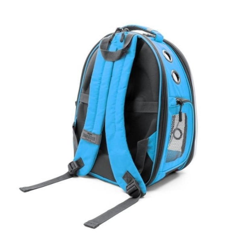 Cattie Fileli Kedi ve Küçük Irk Köpek Taşıma Sırt Çantası Mavi 25x60x40 Cm | Köpek Taşıma Çantası Ve Kafes