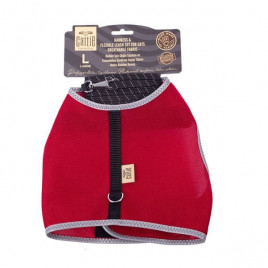 L Havalı Dokuma Göğüs ve Gezdirme Takımı Kırmızı 1.5x30-40 Cm | Kedi Gezdirme Tasması L Havalı Dokuma Göğüs ve Gezdirme Takımı Kırmızı 1.5x30-40 Cm | Kedi Gezdirme Tasması