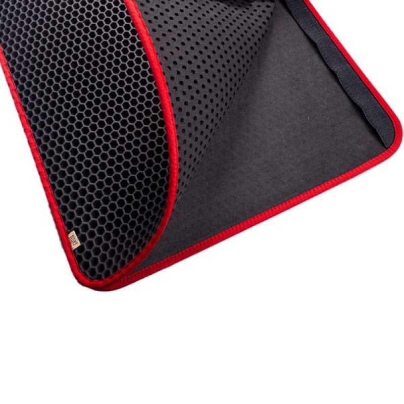 Cattie M 37x50 Cm Altıgen Kum Toplayıcı Fonksiyonel Paspas Kırmızı | Kedi Aksesuarı