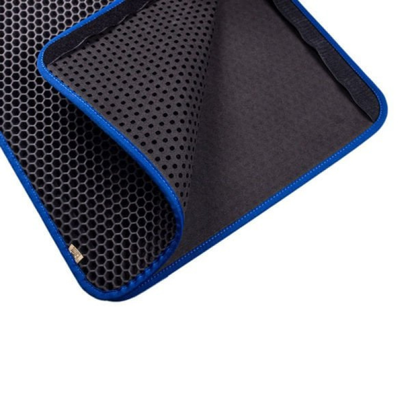 Cattie M 37x50 Cm Altıgen Kum Toplayıcı Fonksiyonel Paspas Mavi | Kedi Aksesuarı