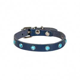 M Gerçek Deri Taşlı Boyun Tasması Royal Mavi 1x20-23 Cm | Kedi Boyun Tasması M Gerçek Deri Taşlı Boyun Tasması Royal Mavi 1x20-23 Cm | Kedi Boyun Tasması