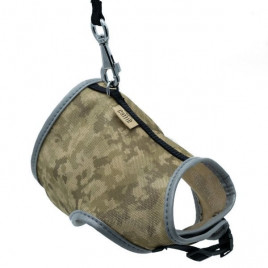 M Havalı Dokuma Göğüs ve Gezdirme Takımı Kamuflaj 1x25-35 Cm | Kedi Gezdirme Tasması M Havalı Dokuma Göğüs ve Gezdirme Takımı Kamuflaj 1x25-35 Cm | Kedi Gezdirme Tasması