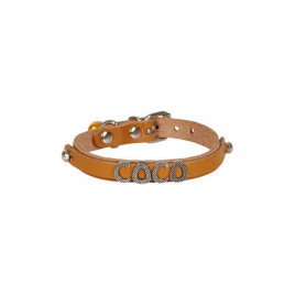 M İsimlikli El Yapımı Gerçek Deri Boyun Tasması Camel 1x19-23 Cm | Kedi Boyun Tasması M İsimlikli El Yapımı Gerçek Deri Boyun Tasması Camel 1x19-23 Cm | Kedi Boyun Tasması