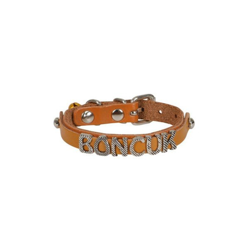 Cattie M İsimlikli El Yapımı Gerçek Deri Boyun Tasması Camel 1x19-23 Cm | Kedi Boyun Tasması Cattie M İsimlikli El Yapımı Gerçek Deri Boyun Tasması Camel 1x19-23 Cm | Kedi Boyun Tasması