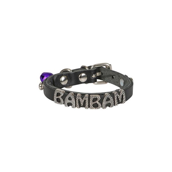 Cattie S İsimlikli El Yapımı Gerçek Deri Boyun Tasması Siyah 1x16-20 Cm | Kedi Boyun Tasması