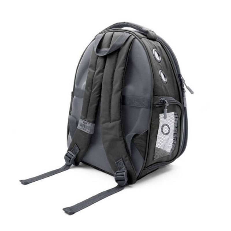 Cattie Şeffaf Kedi ve Küçük Irk Köpek Taşıma Sırt Çantası Gri 25x30x40 Cm | Köpek Taşıma Çantası Ve Kafes