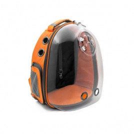 Şeffaf Kedi ve Küçük Irk Köpek Taşıma Sırt Çantası Turuncu 25x30x40 Cm | Köpek Taşıma Çantası Ve Kafes Şeffaf Kedi ve Küçük Irk Köpek Taşıma Sırt Çantası Turuncu 25x30x40 Cm | Köpek Taşıma Çantası Ve Kafes