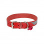 Cattie XL Reflektörlü Deri Boyun Tasması Kırmızı 1.5x26-30 Cm | Kedi Boyun Tasması